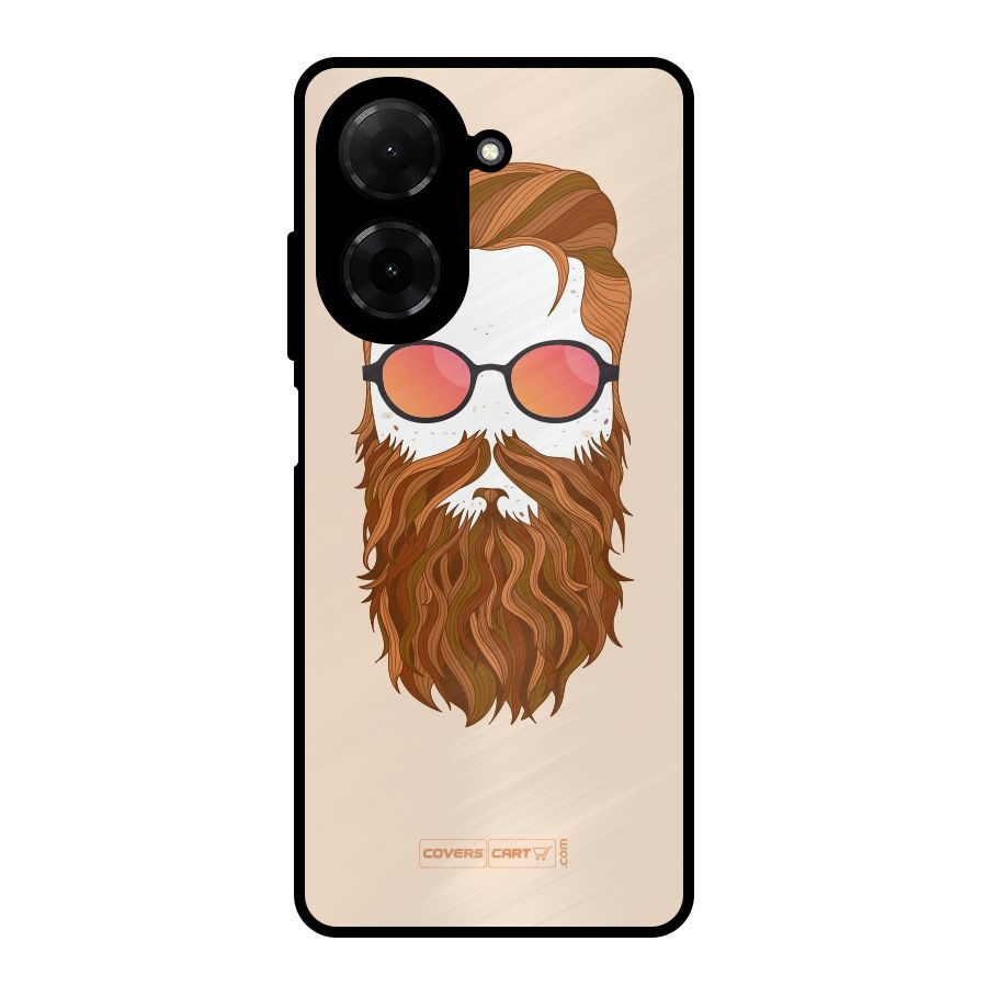 Man in Beard Metal Back Case for Redmi A5 4G
