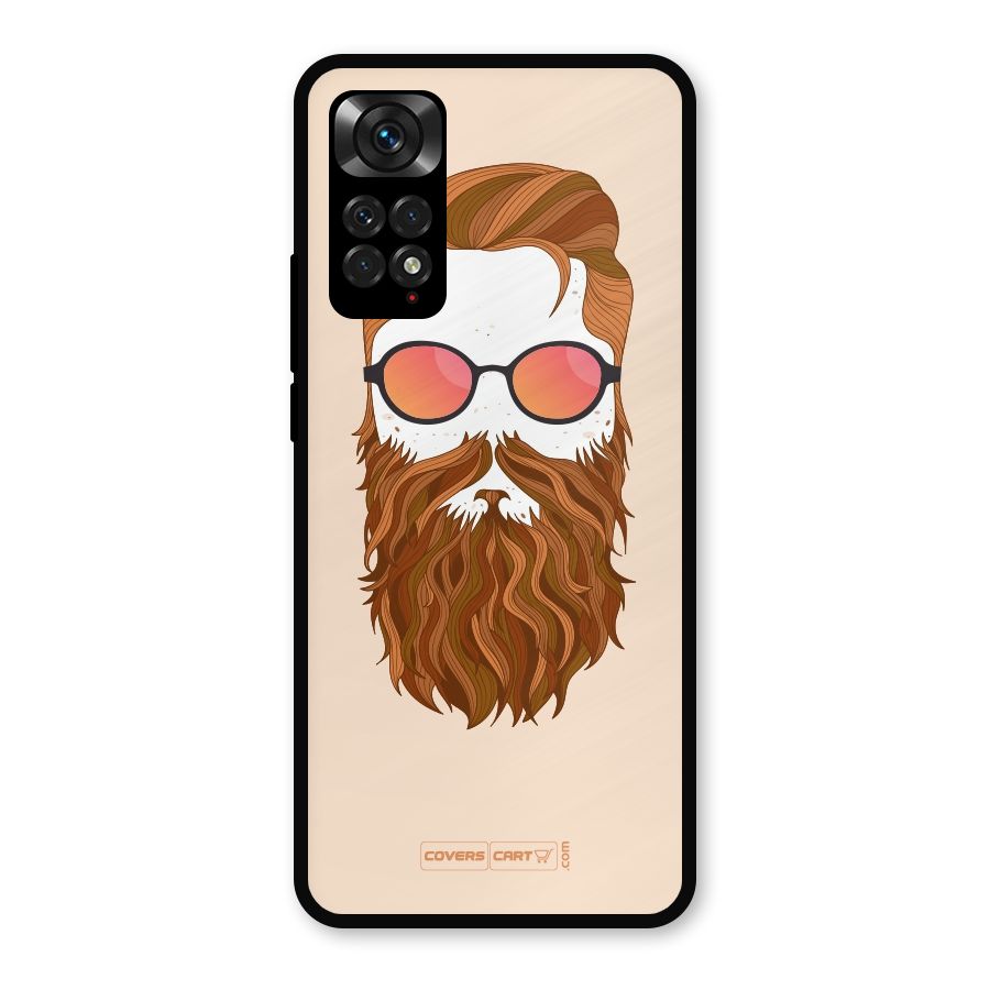 Man in Beard Metal Back Case for Redmi Note 11s