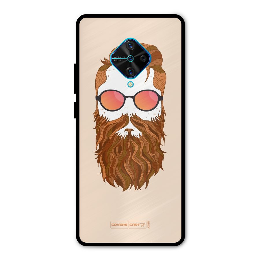 Man in Beard Metal Back Case for Vivo S1 Pro