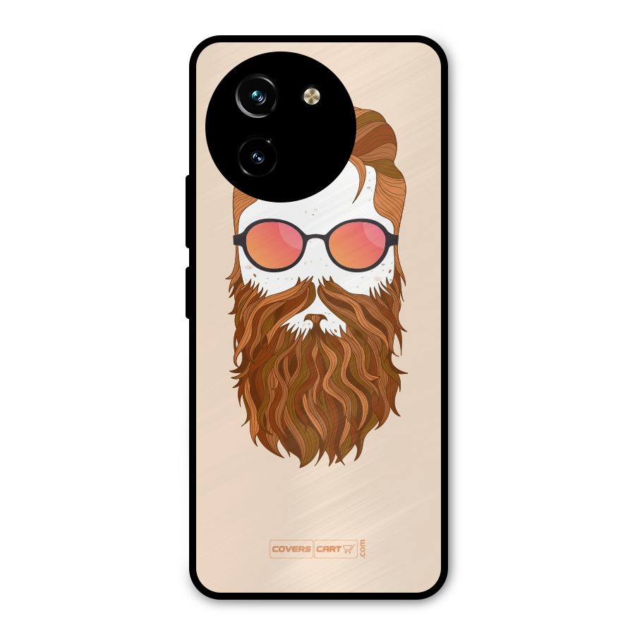Man in Beard Metal Back Case for Vivo T3x