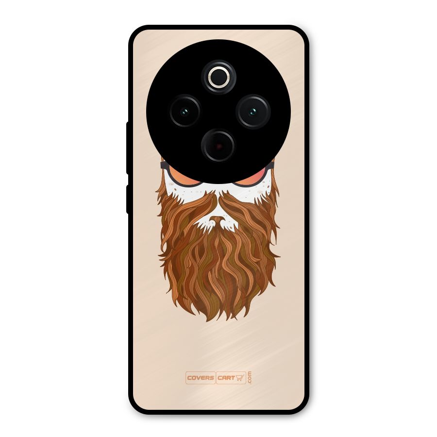 Man in Beard Metal Back Case for Vivo T4