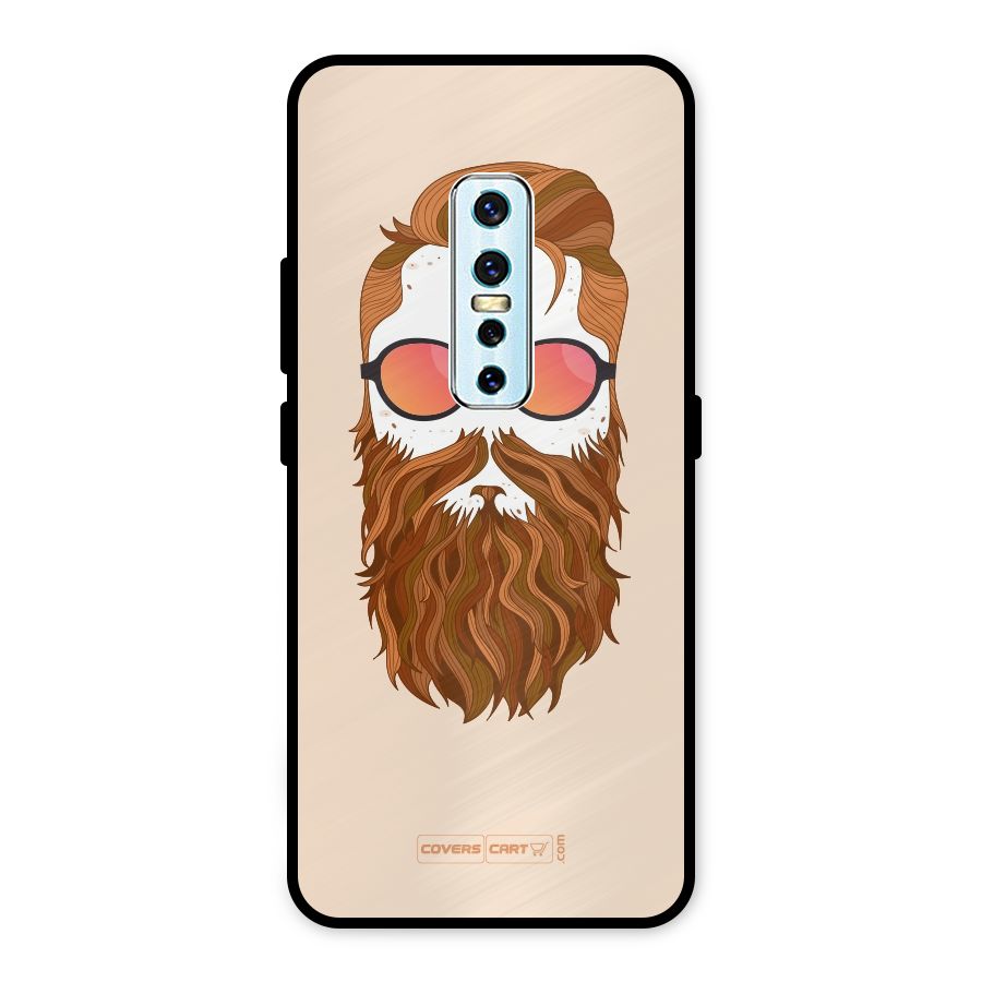 Man in Beard Metal Back Case for Vivo V17 Pro