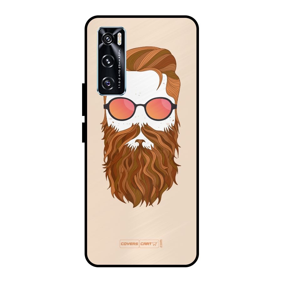 Man in Beard Metal Back Case for Vivo V20 SE