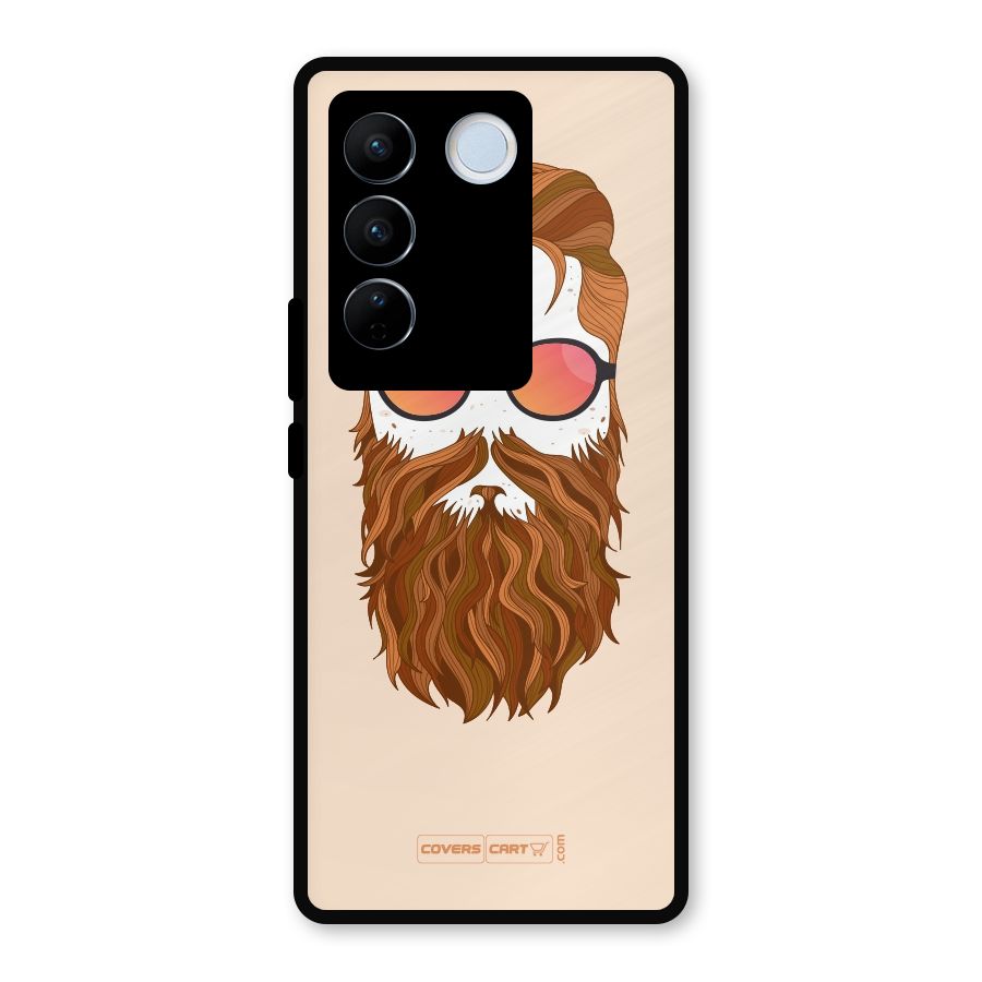 Man in Beard Metal Back Case for Vivo V27
