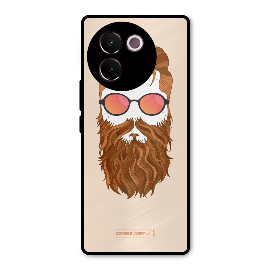 Man in Beard Metal Back Case for Vivo V30e