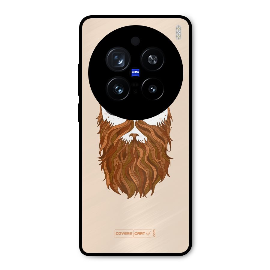Man in Beard Metal Back Case for Vivo X200 Pro