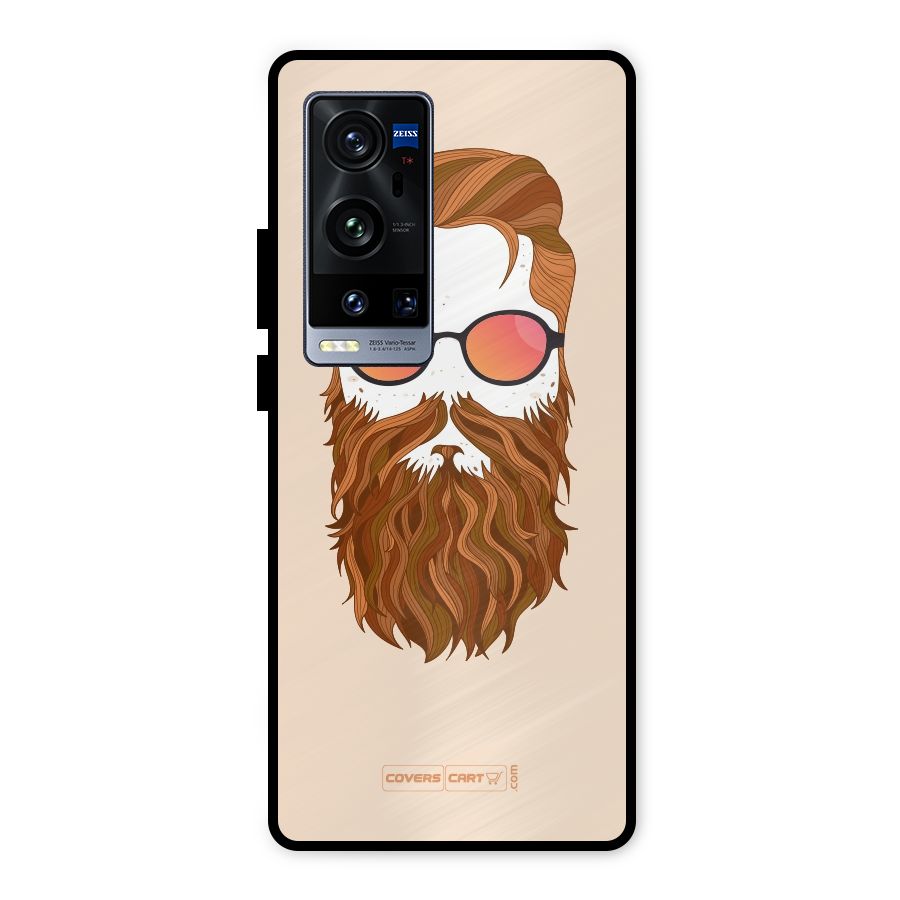 Man in Beard Metal Back Case for Vivo X60 Pro Plus