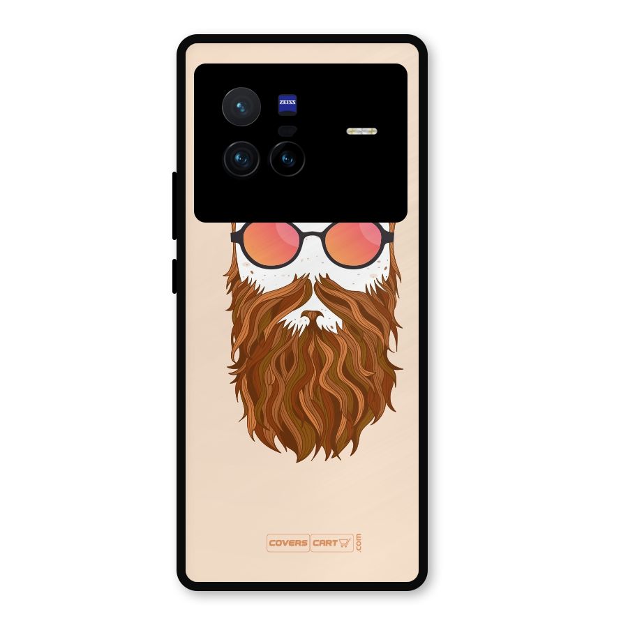 Man in Beard Metal Back Case for Vivo X80