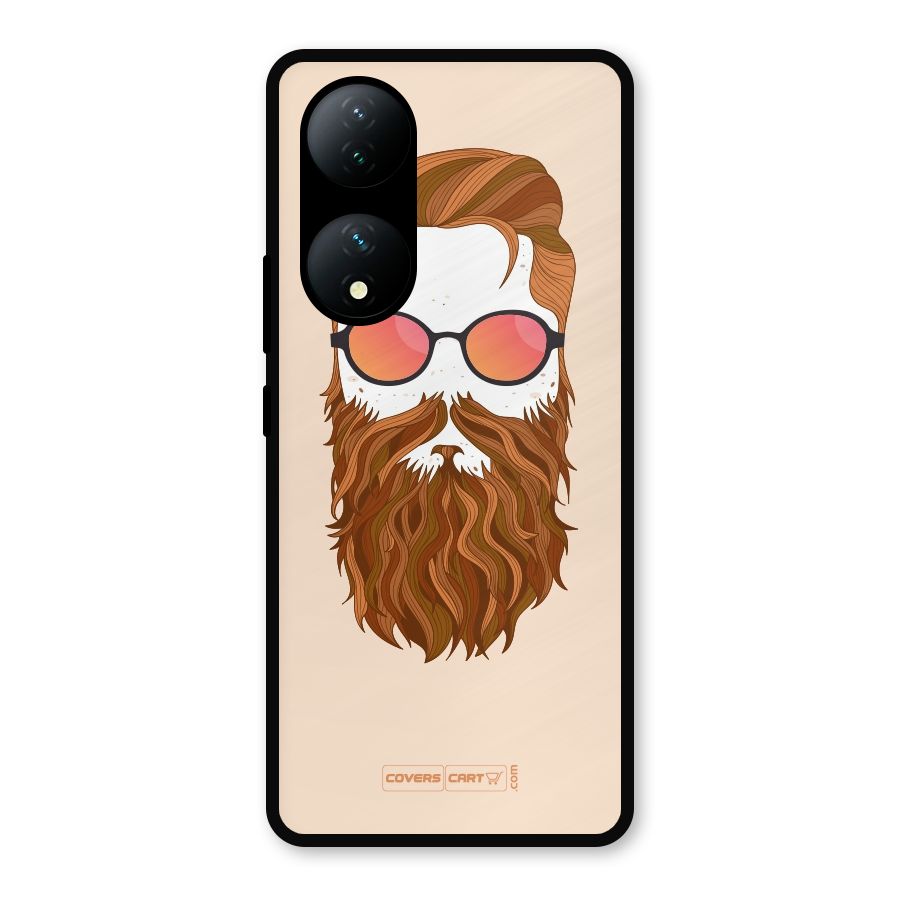 Man in Beard Metal Back Case for Vivo Y100a
