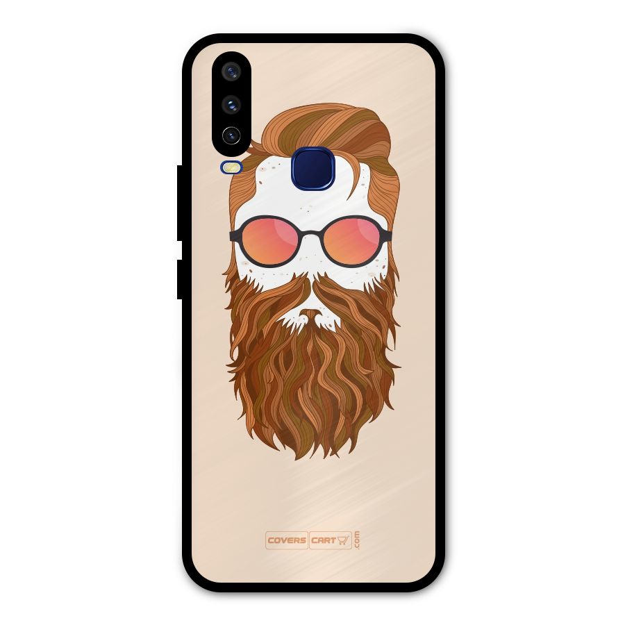 Man in Beard Metal Back Case for Vivo Y12