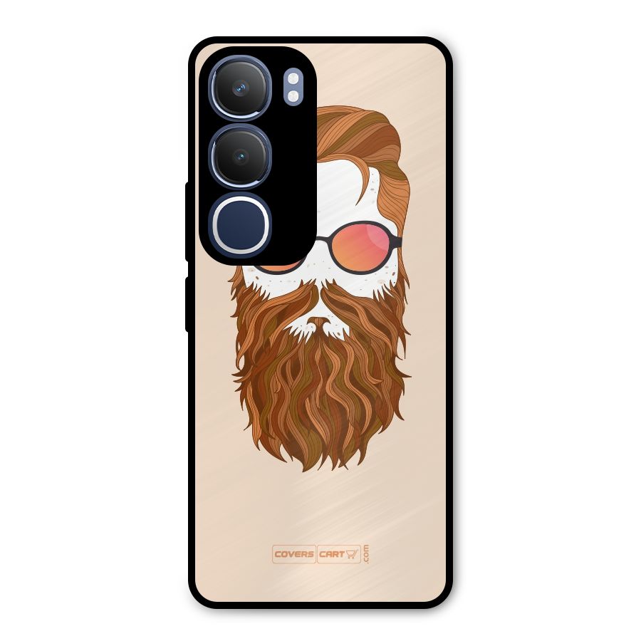 Man in Beard Metal Back Case for Vivo Y29