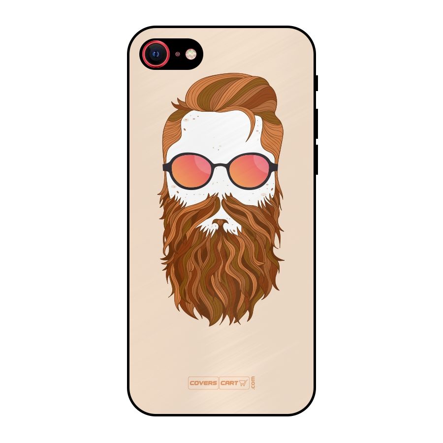 Man in Beard Metal Back Case for iPhone 7
