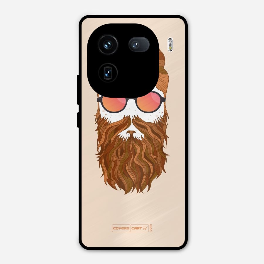Man in Beard Metal Back Case for iQOO 12