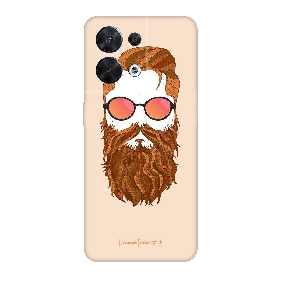 Man in Beard Original Polycarbonate Back Case for Oppo Reno8 5G