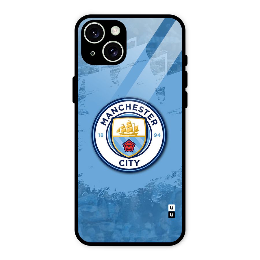 Manchester City Club Glass Back Case for iPhone 15 Plus