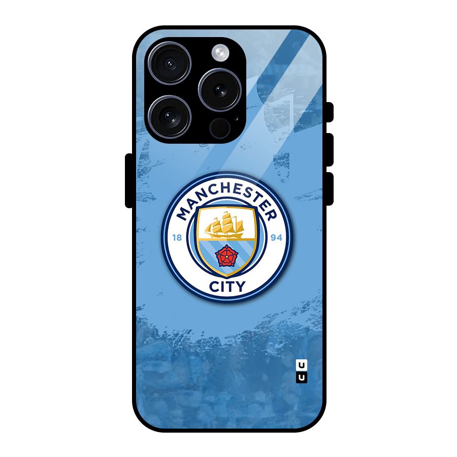 Manchester City Club Glass Back Case for iPhone 15 Pro