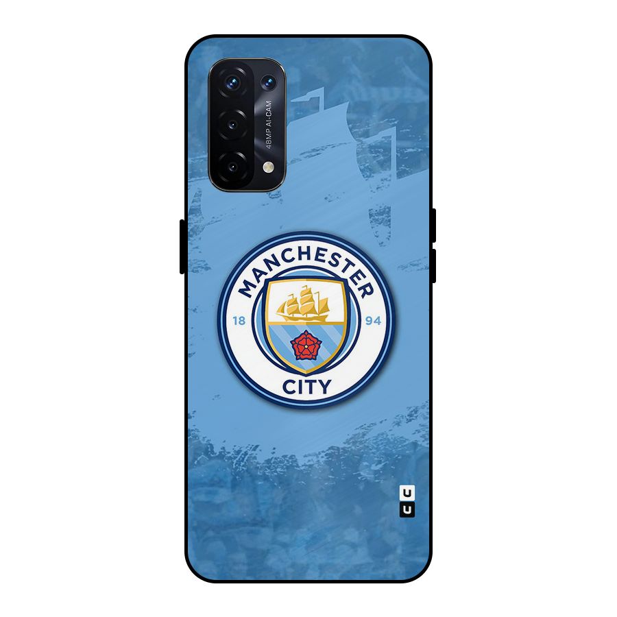 Manchester City Club Metal Back Case for Oppo A74 5G