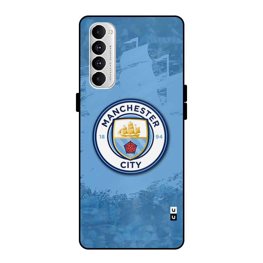 Manchester City Club Metal Back Case for Oppo Reno4 Pro