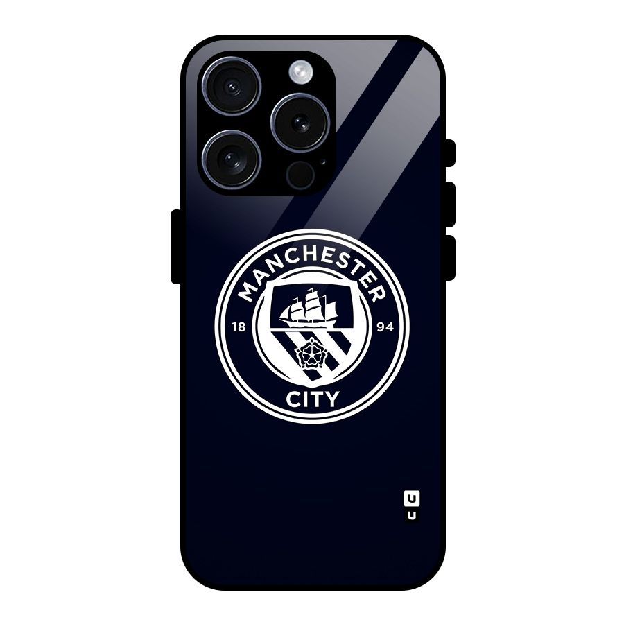 Manchester City FC Glass Back Case for iPhone 15 Pro