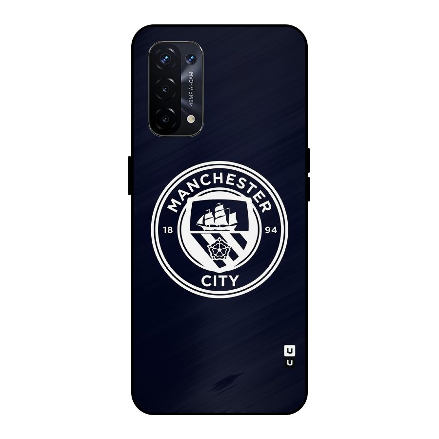 Manchester City FC Metal Back Case for Oppo A74 5G