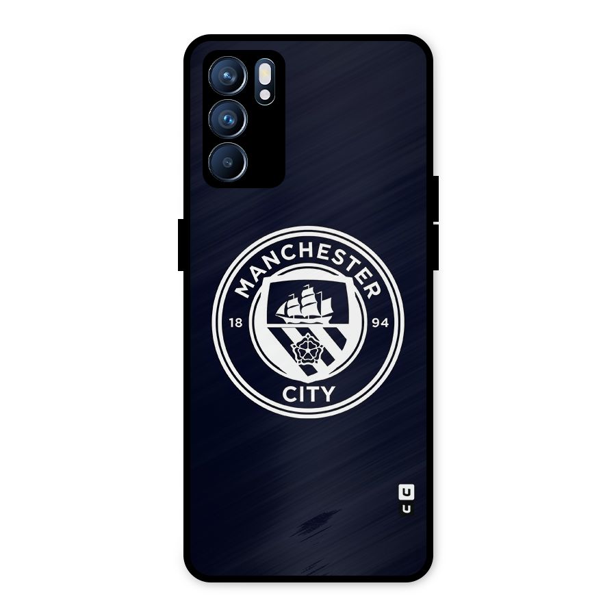 Manchester City FC Metal Back Case for Oppo Reno6 5G