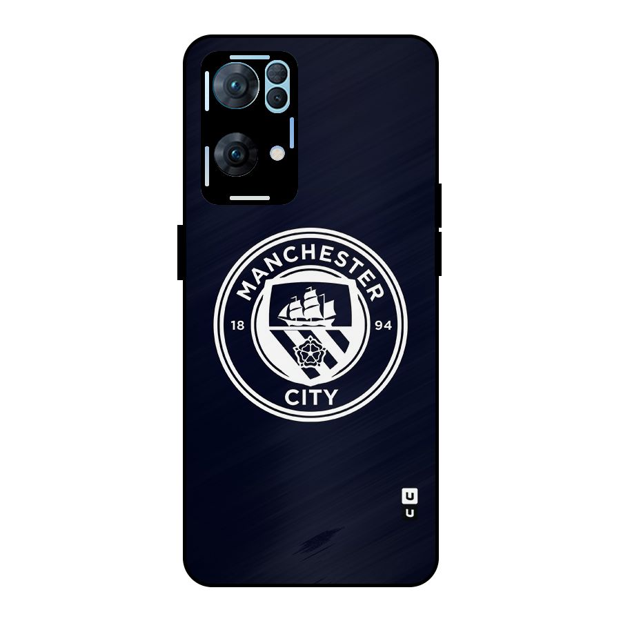 Manchester City FC Metal Back Case for Oppo Reno7 Pro 5G