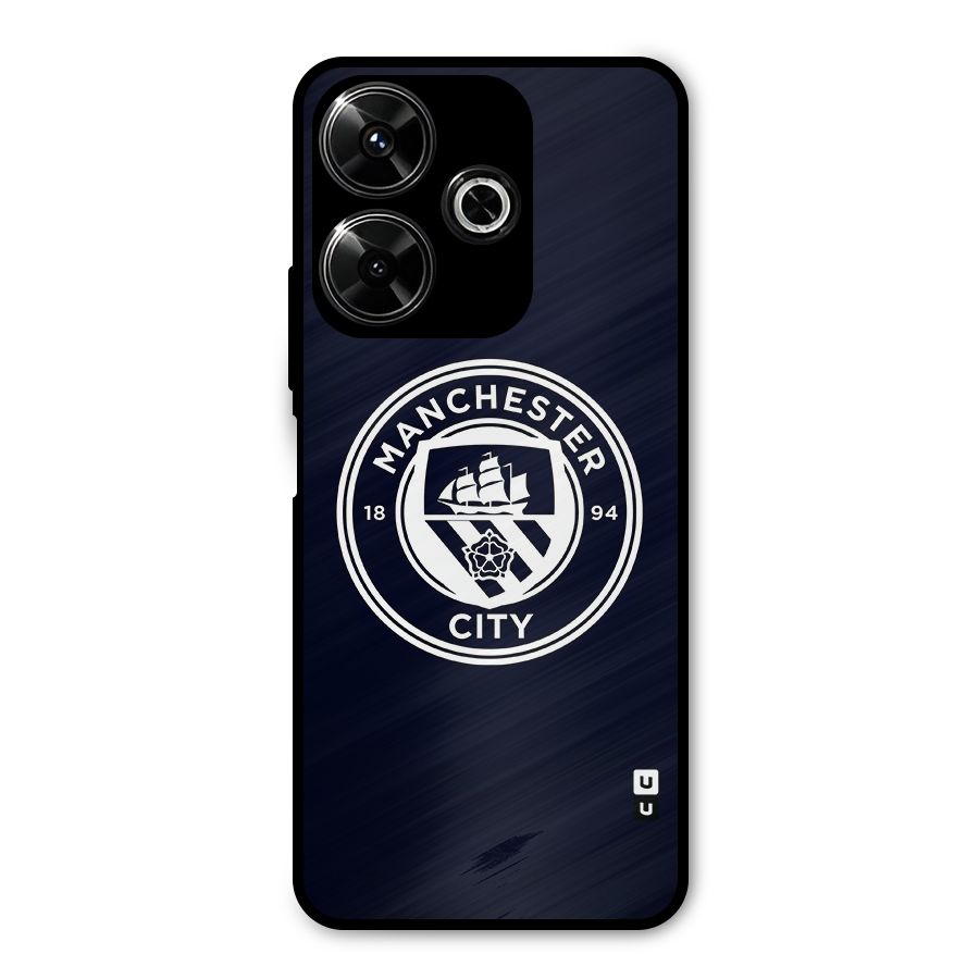 Manchester City FC Metal Back Case for Poco M6 Plus