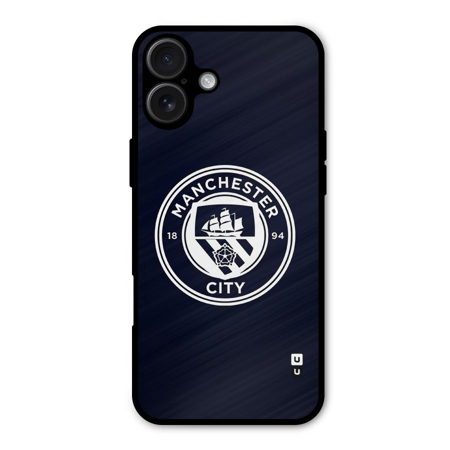 Manchester City FC Metal Back Case for iPhone 16 Plus