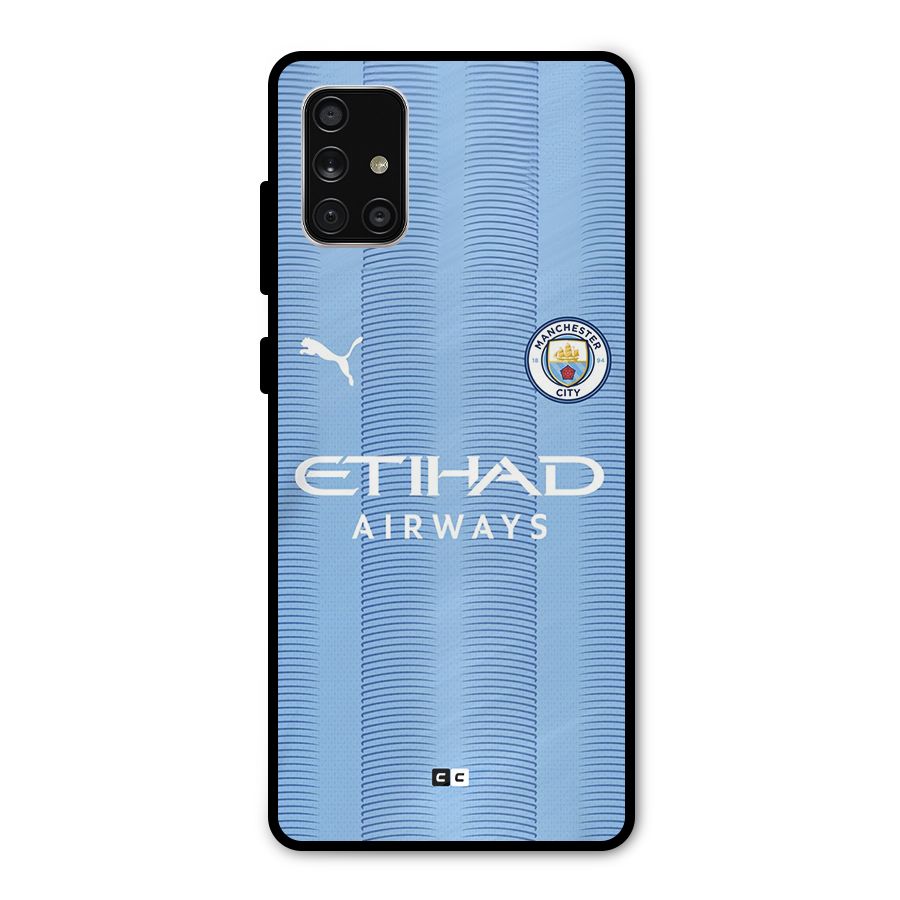 Manchester Etihad Jersey Metal Back Case for Galaxy A71
