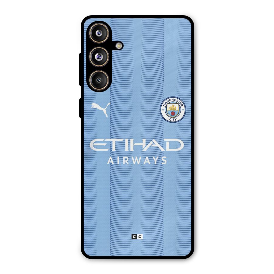 Manchester Etihad Jersey Metal Back Case for Galaxy F55