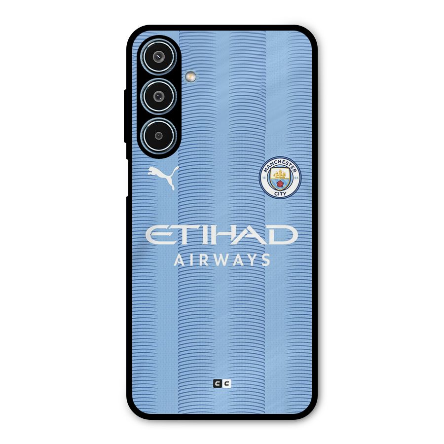 Manchester Etihad Jersey Metal Back Case for Galaxy M35