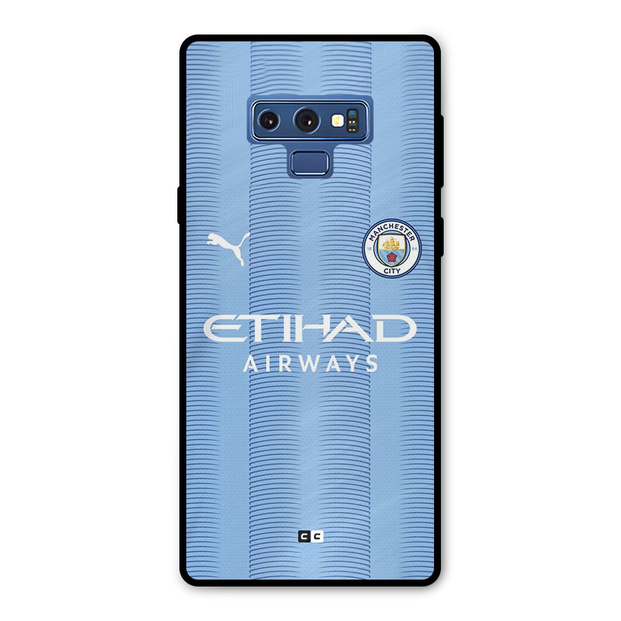 Manchester Etihad Jersey Metal Back Case for Galaxy Note 9