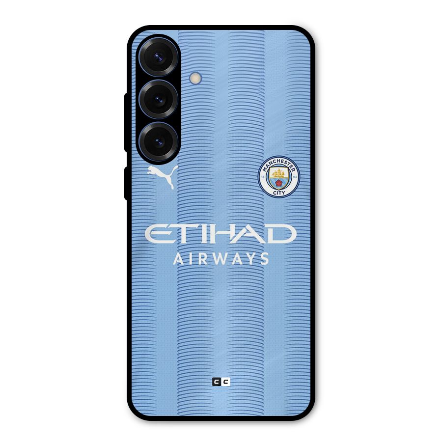 Manchester Etihad Jersey Metal Back Case for Galaxy S25 Plus