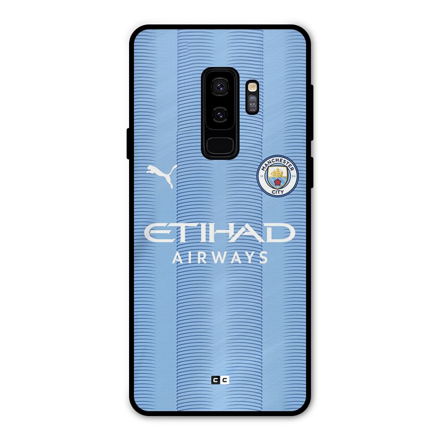 Manchester Etihad Jersey Metal Back Case for Galaxy S9 Plus
