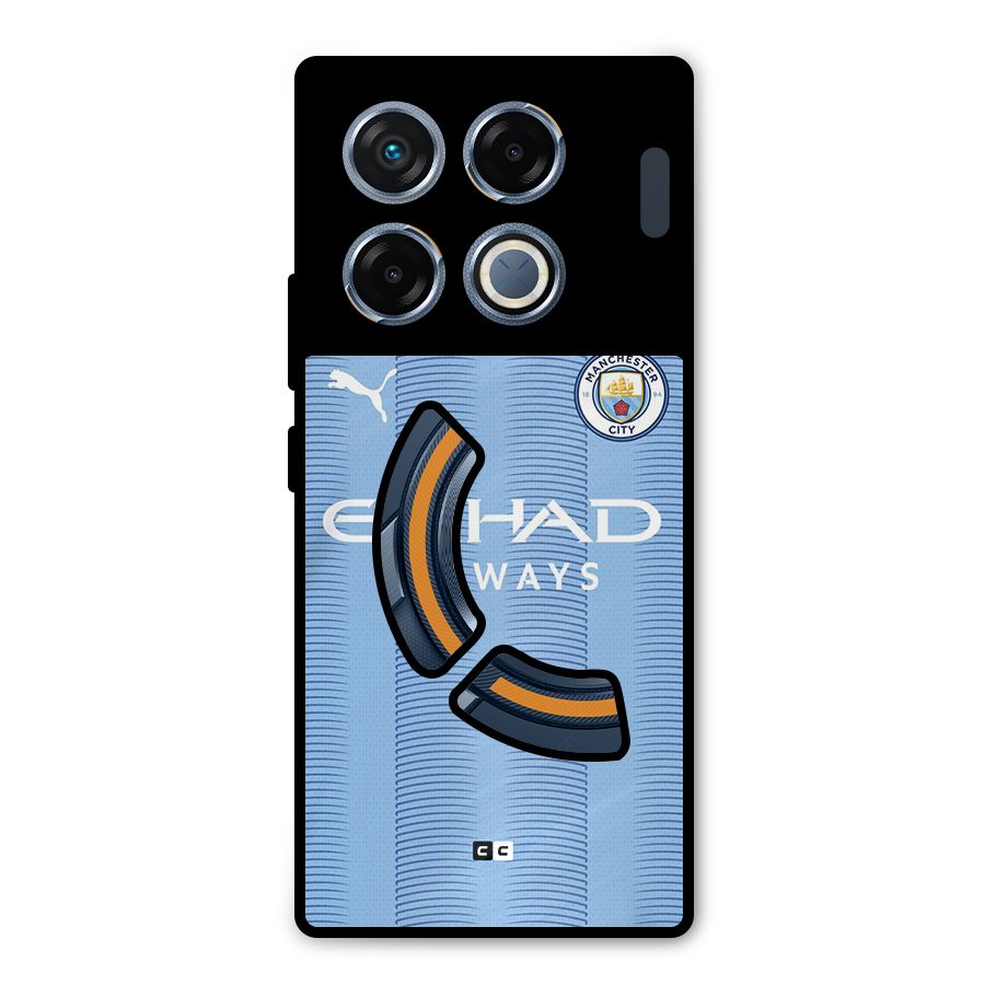 Manchester Etihad Jersey Metal Back Case for Infinix GT 20 Pro