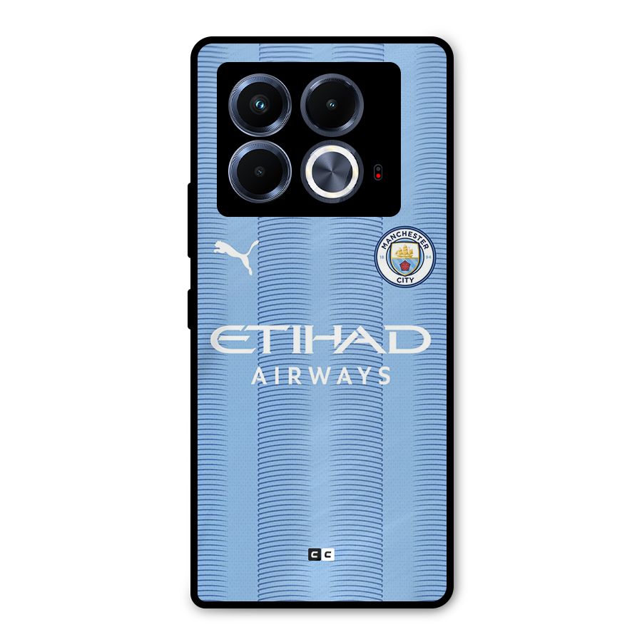 Manchester Etihad Jersey Metal Back Case for Infinix Note 40 5G