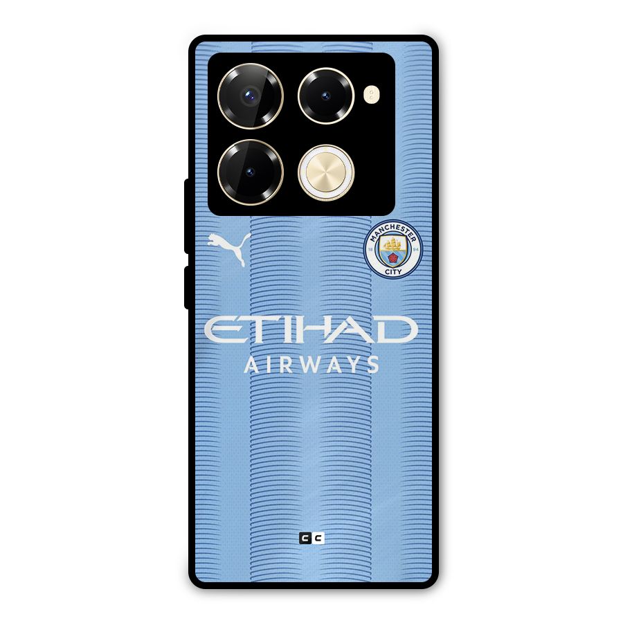 Manchester Etihad Jersey Metal Back Case for Infinix Note 40 Pro Plus
