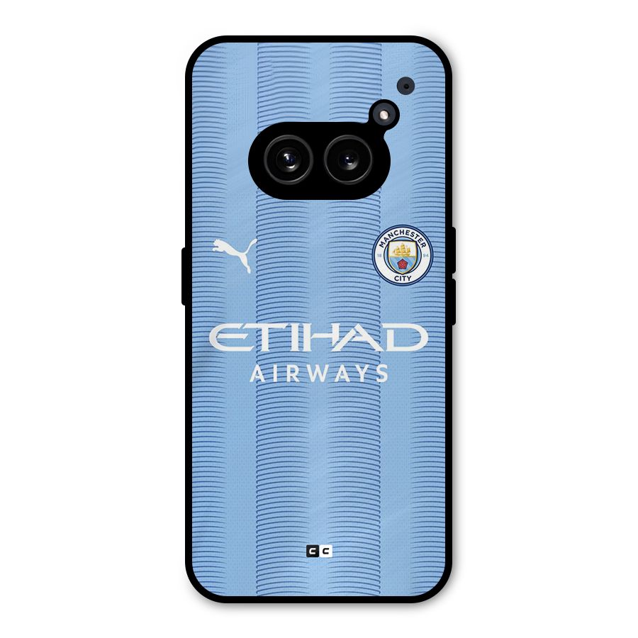 Manchester Etihad Jersey Metal Back Case for Nothing Phone 2a Plus