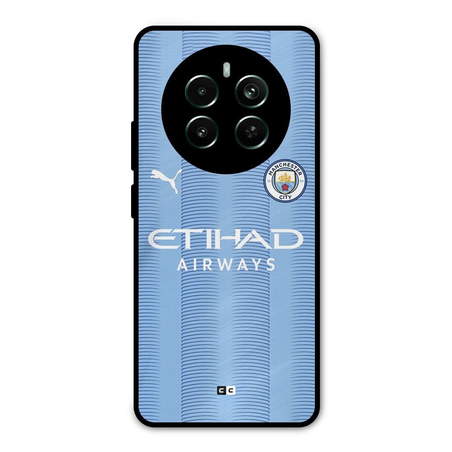 Manchester Etihad Jersey Metal Back Case for Realme 12 Pro Plus