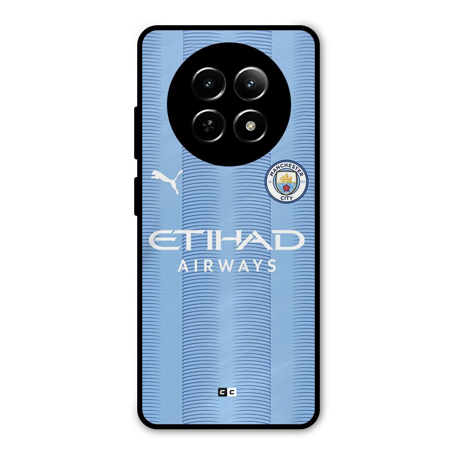 Manchester Etihad Jersey Metal Back Case for Realme 12x 5G