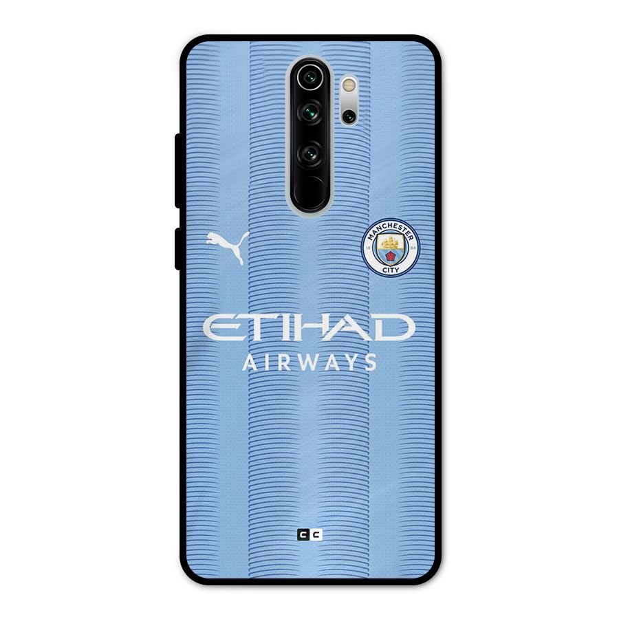 Manchester Etihad Jersey Metal Back Case for Redmi Note 8 Pro