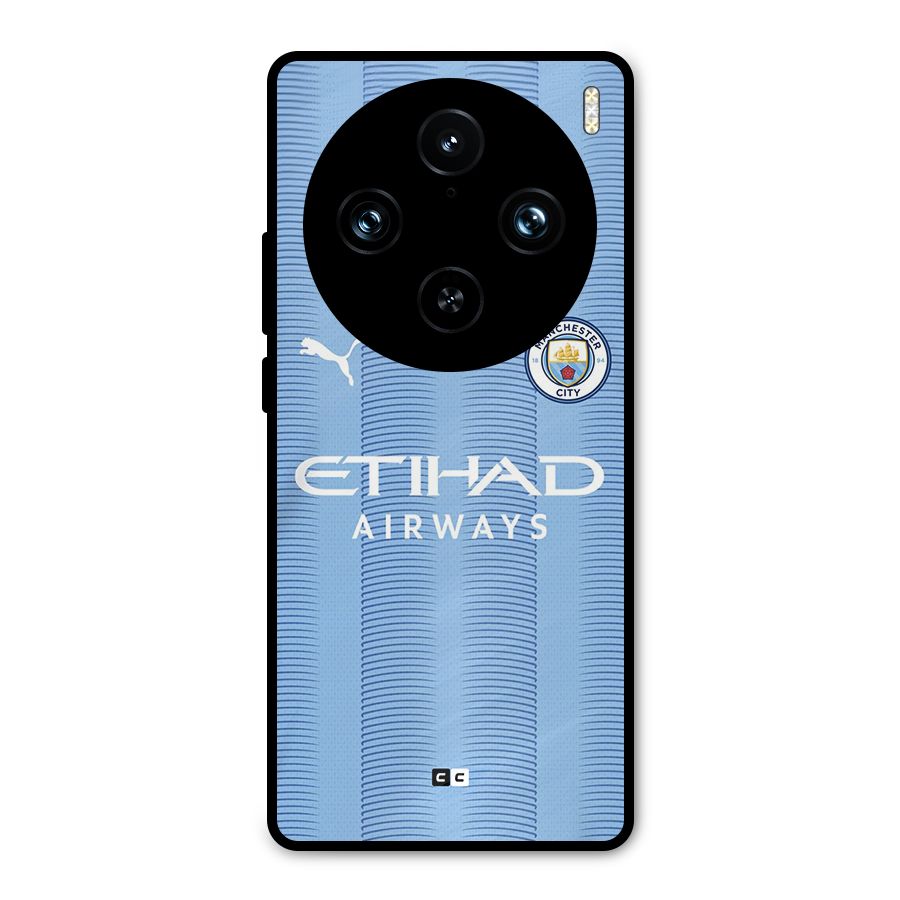 Manchester Etihad Jersey Metal Back Case for Vivo X100 Pro