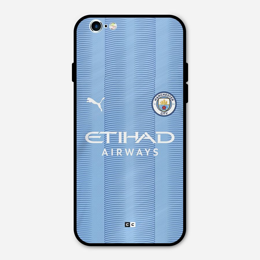 Manchester Etihad Jersey Metal Back Case for iPhone 6 6s