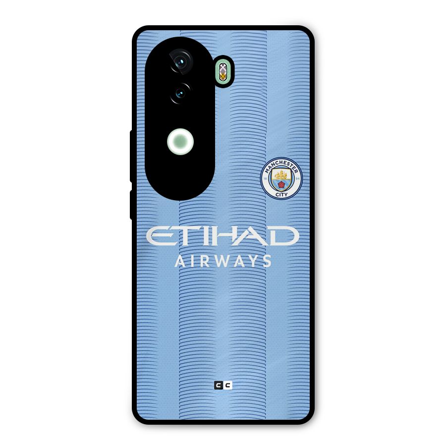 Manchester Etihad Jersey Metal Back Case for iQOO Z9s