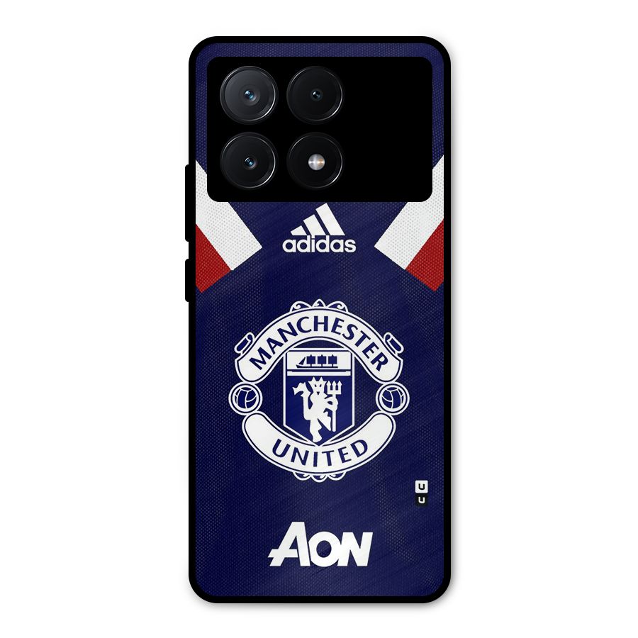 Manchester Jersy Metal Back Case for Poco X6 Pro