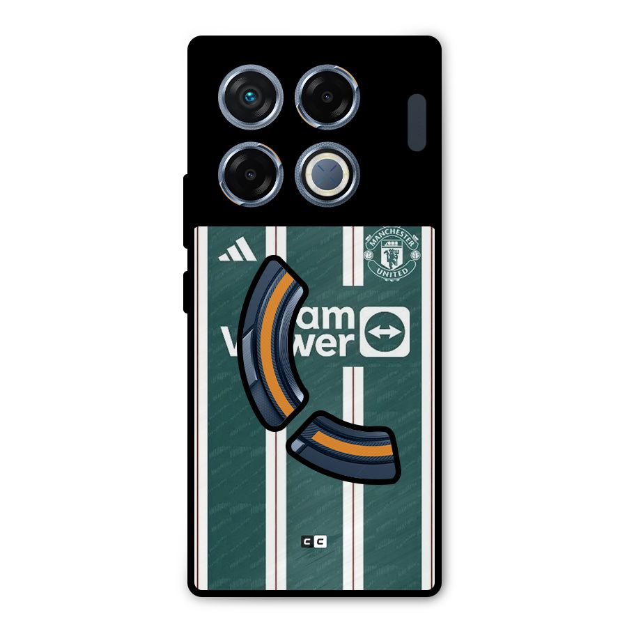 Manchester Team jersey Metal Back Case for Infinix GT 20 Pro