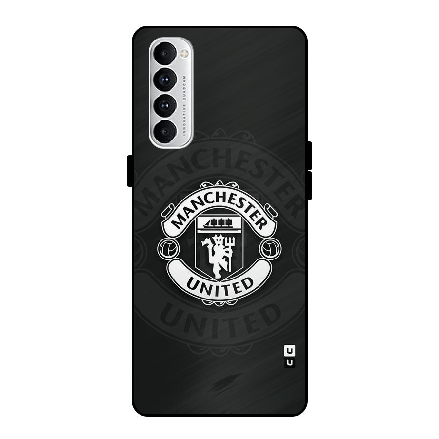 Manchester United Metal Back Case for Oppo Reno4 Pro