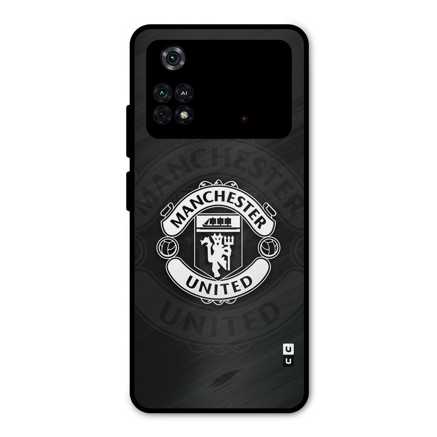 Manchester United Metal Back Case for Poco M4 Pro 4G