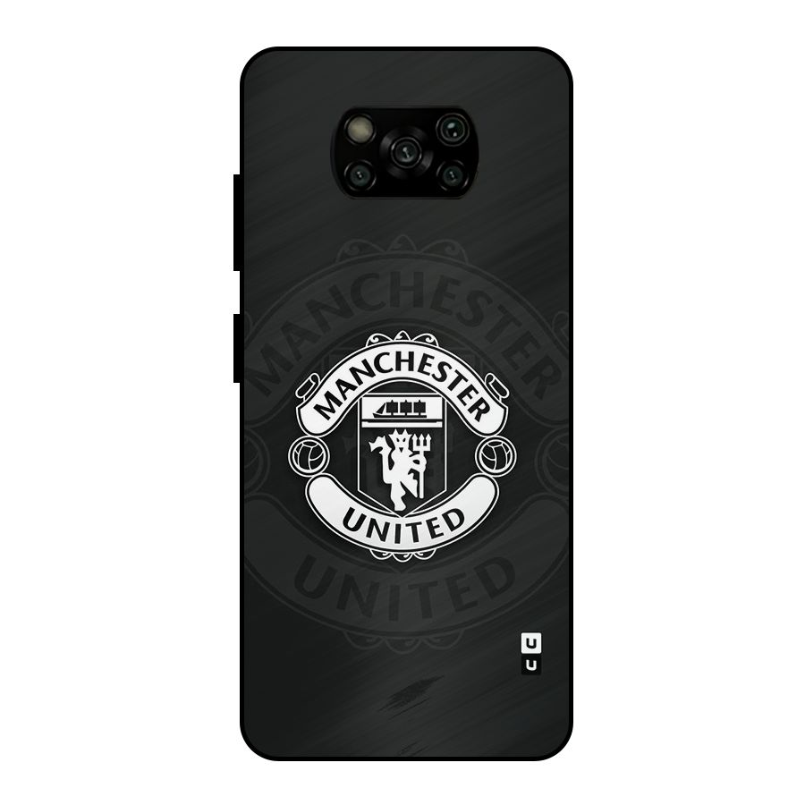 Manchester United Metal Back Case for Poco X3