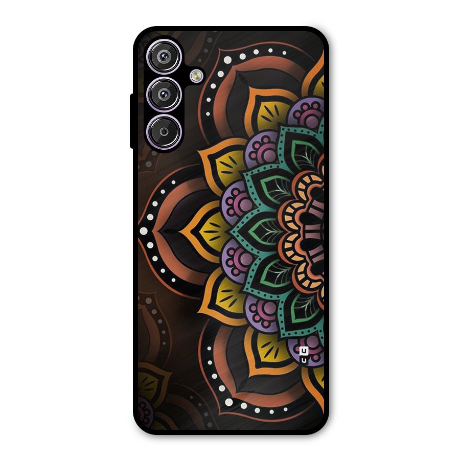 Mandala Artist Metal Back Case for Galaxy F15